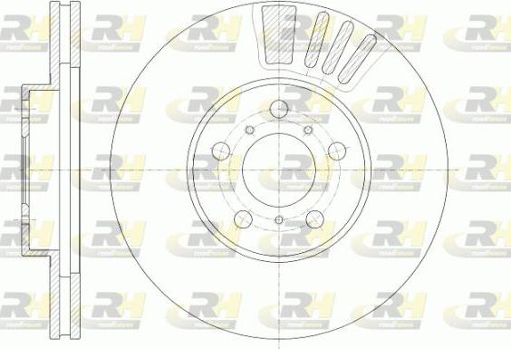 Roadhouse 6935.10 - Brake Disc autospares.lv