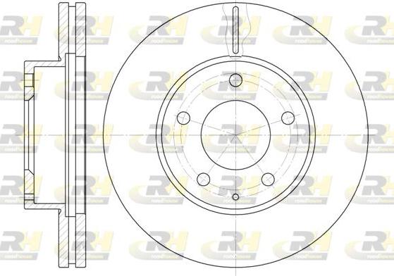 Roadhouse 6936.10 - Brake Disc autospares.lv