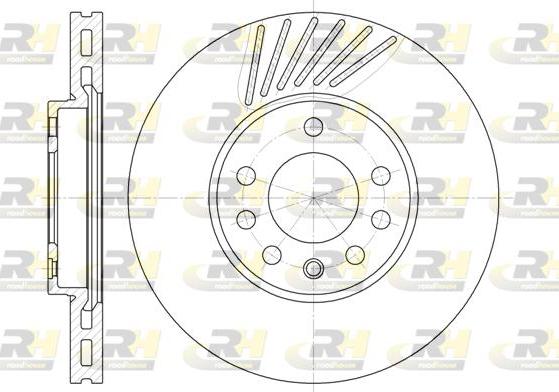 Roadhouse 6494.10 - Brake Disc autospares.lv