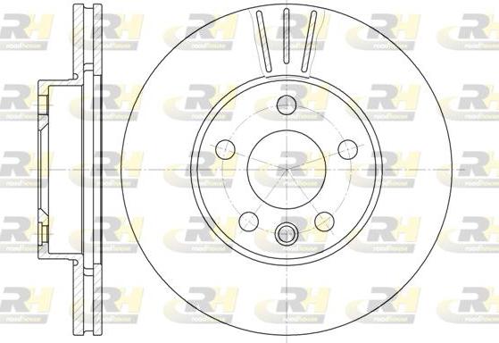 Roadhouse 6496.10 - Brake Disc autospares.lv