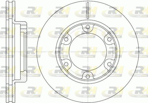 Roadhouse 6491.10 - Brake Disc autospares.lv