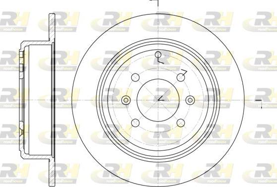 Roadhouse 6498.00 - Brake Disc autospares.lv