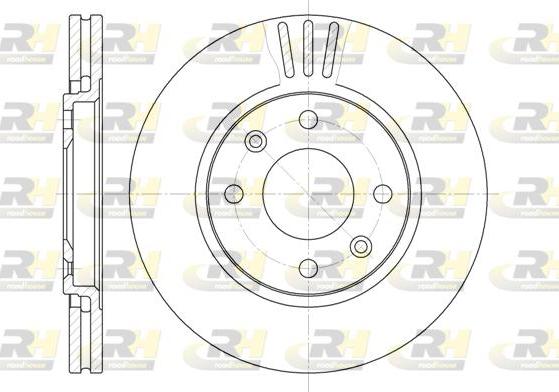 Roadhouse 6449.10 - Brake Disc autospares.lv