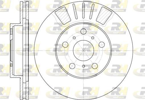 Roadhouse 6445.10 - Brake Disc autospares.lv