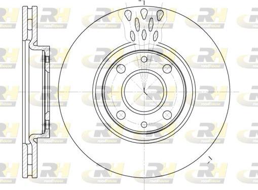 Roadhouse 6443.10 - Brake Disc autospares.lv