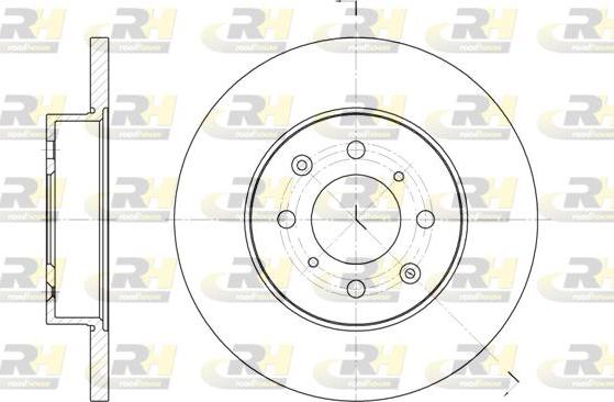 Roadhouse 6451.00 - Brake Disc autospares.lv