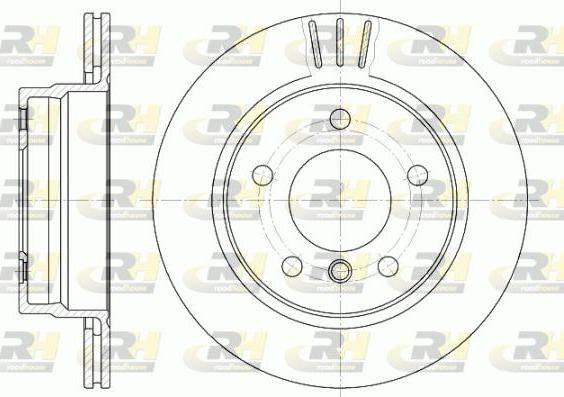 Roadhouse 6458.10 - Brake Disc autospares.lv