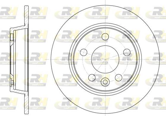 Roadhouse 6453.00 - Brake Disc autospares.lv