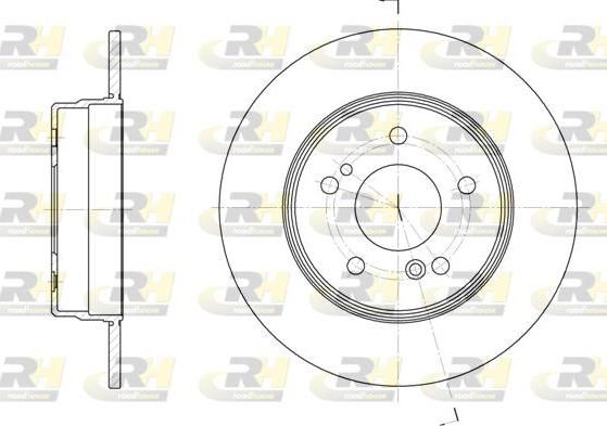 Roadhouse 6467.00 - Brake Disc autospares.lv