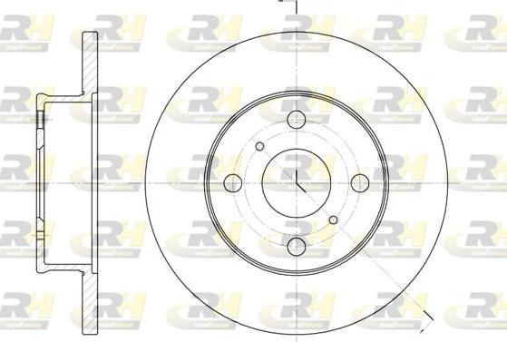 Roadhouse 6401.00 - Brake Disc autospares.lv