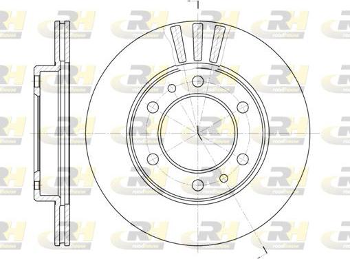 Roadhouse 6408.10 - Brake Disc autospares.lv