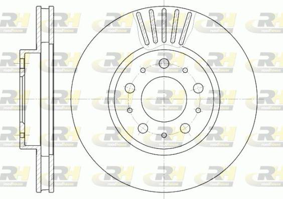 Roadhouse 6410.10 - Brake Disc autospares.lv