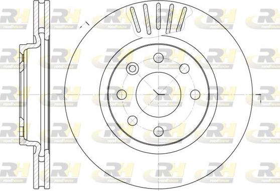 Roadhouse 6412.10 - Brake Disc autospares.lv