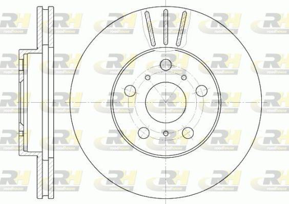 Roadhouse 6439.10 - Brake Disc autospares.lv