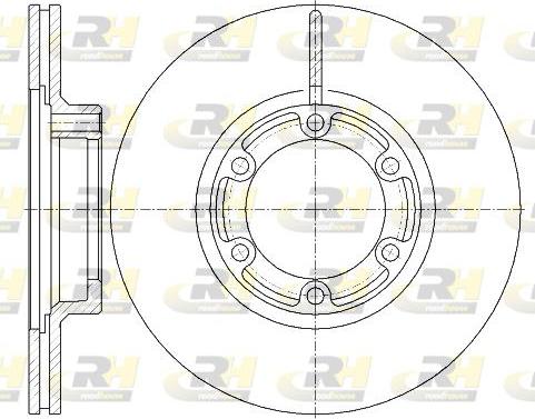 Roadhouse 6438.10 - Brake Disc autospares.lv