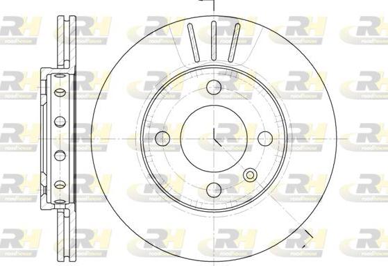 Roadhouse 6426.10 - Brake Disc autospares.lv