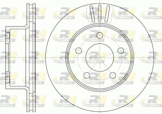 Roadhouse 6475.10 - Brake Disc autospares.lv