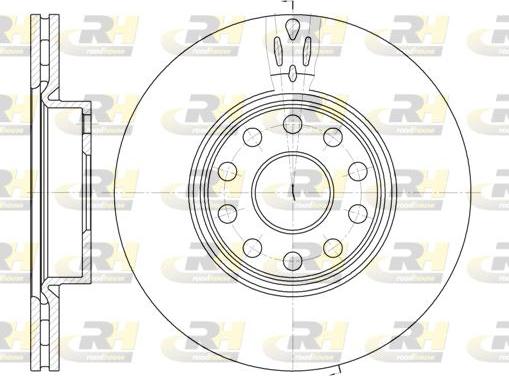 Roadhouse 6478.10 - Brake Disc autospares.lv