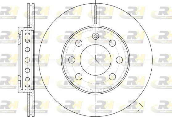 Roadhouse 6595.00 - Brake Disc autospares.lv