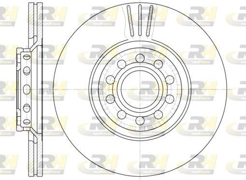 Roadhouse 6596.10 - Brake Disc autospares.lv