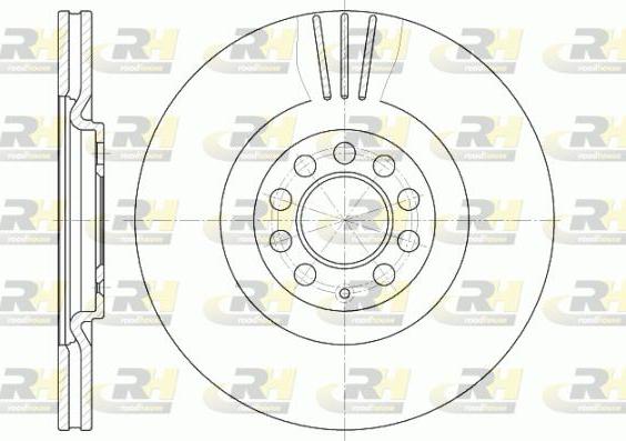 Roadhouse 6597.10 - Brake Disc autospares.lv