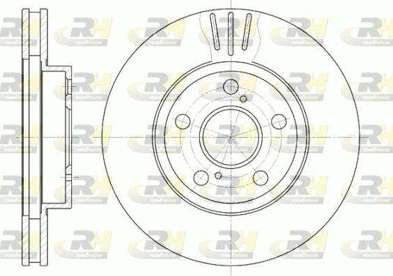 Roadhouse 6540.10 - Brake Disc autospares.lv