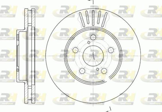 Roadhouse 6542.10 - Brake Disc autospares.lv