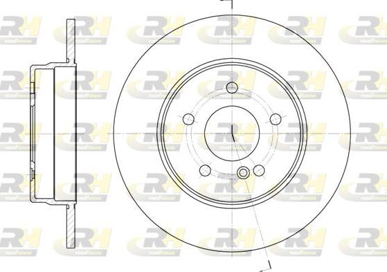 Roadhouse 6555.00 - Brake Disc autospares.lv