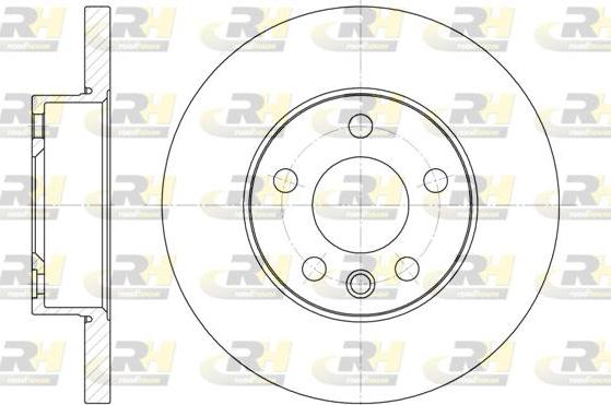 Roadhouse 6550.00 - Brake Disc autospares.lv