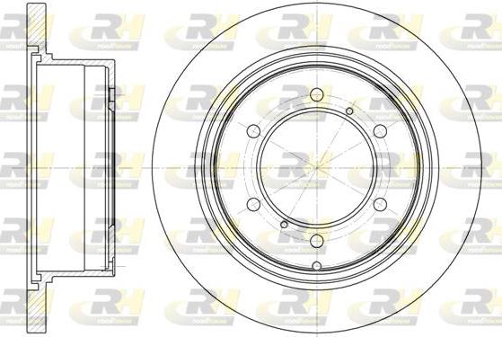 Roadhouse 6552.00 - Brake Disc autospares.lv