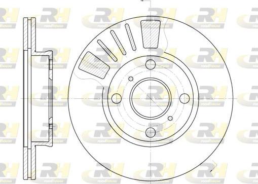 Roadhouse 6569.10 - Brake Disc autospares.lv