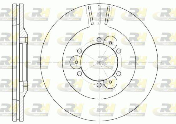 Roadhouse 6560.10 - Brake Disc autospares.lv