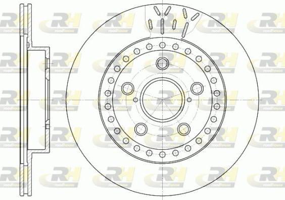 Roadhouse 6561.10 - Brake Disc autospares.lv