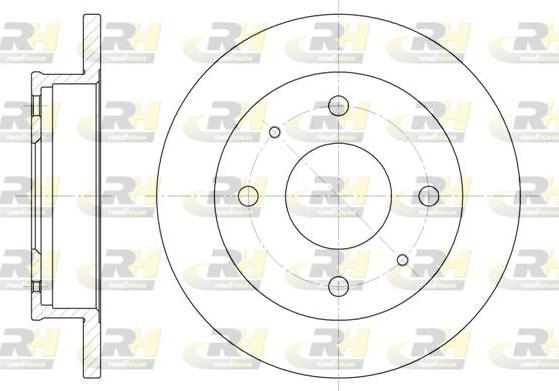 Roadhouse 6568.00 - Brake Disc autospares.lv