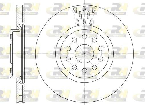 Roadhouse 6563.10 - Brake Disc autospares.lv