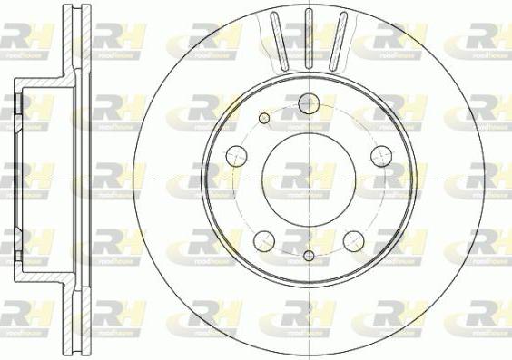 Roadhouse 6504.10 - Brake Disc autospares.lv