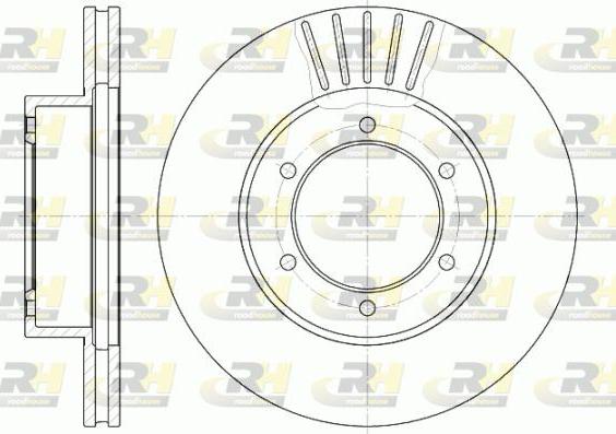 Roadhouse 6501.10 - Brake Disc autospares.lv