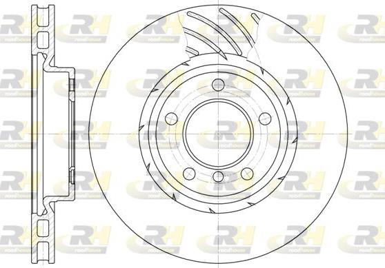 Roadhouse 6508.10 - Brake Disc autospares.lv