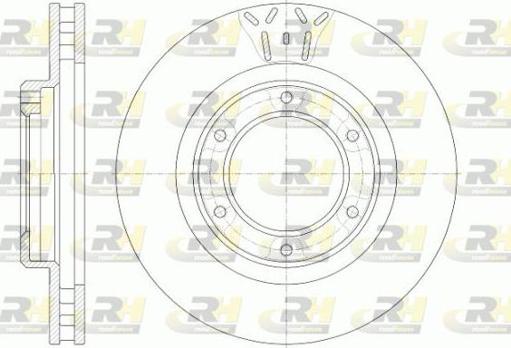 Roadhouse 6507.10 - Brake Disc autospares.lv