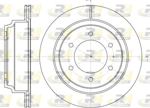 Roadhouse 6515.10 - Brake Disc autospares.lv