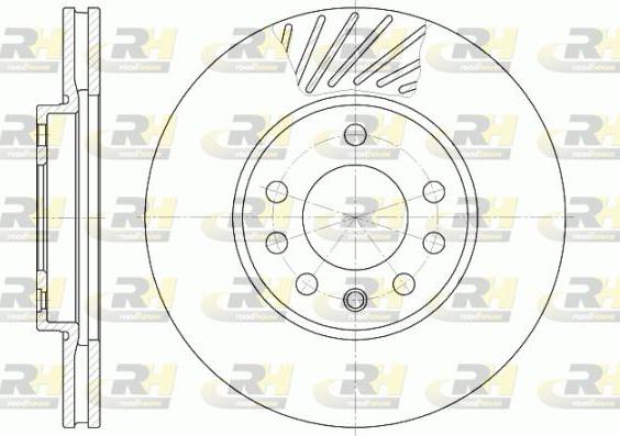 Roadhouse 6584.10 - Brake Disc autospares.lv