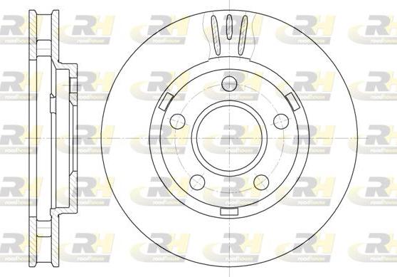 Roadhouse 6581.10 - Brake Disc autospares.lv