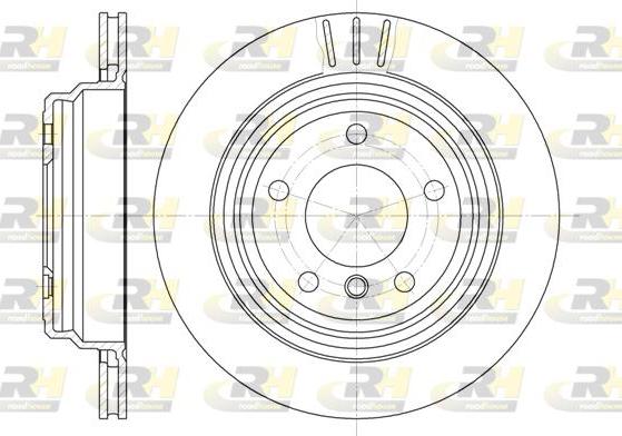 Roadhouse 6588.10 - Brake Disc autospares.lv