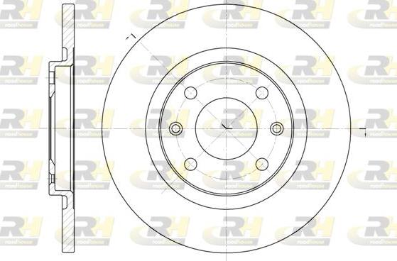 Roadhouse 6536.00 - Brake Disc autospares.lv