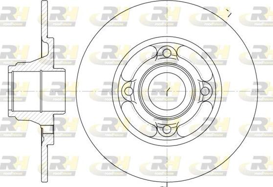 Roadhouse 6537.00 - Brake Disc autospares.lv