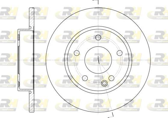 Roadhouse 6526.00 - Brake Disc autospares.lv