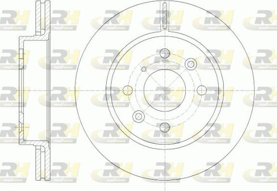 Roadhouse 6523.10 - Brake Disc autospares.lv