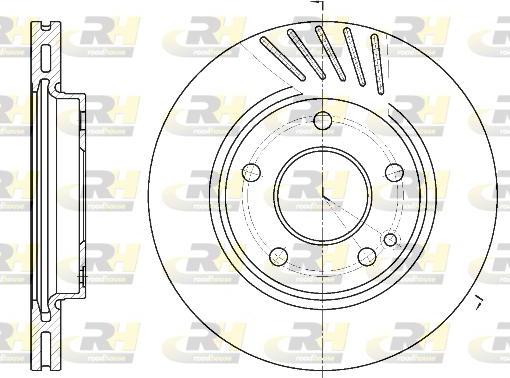 Roadhouse 6527.10 - Brake Disc autospares.lv