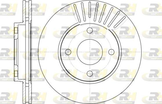 Roadhouse 6575.10 - Brake Disc autospares.lv