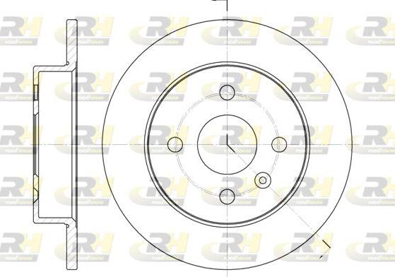 Roadhouse 6570.00 - Brake Disc autospares.lv